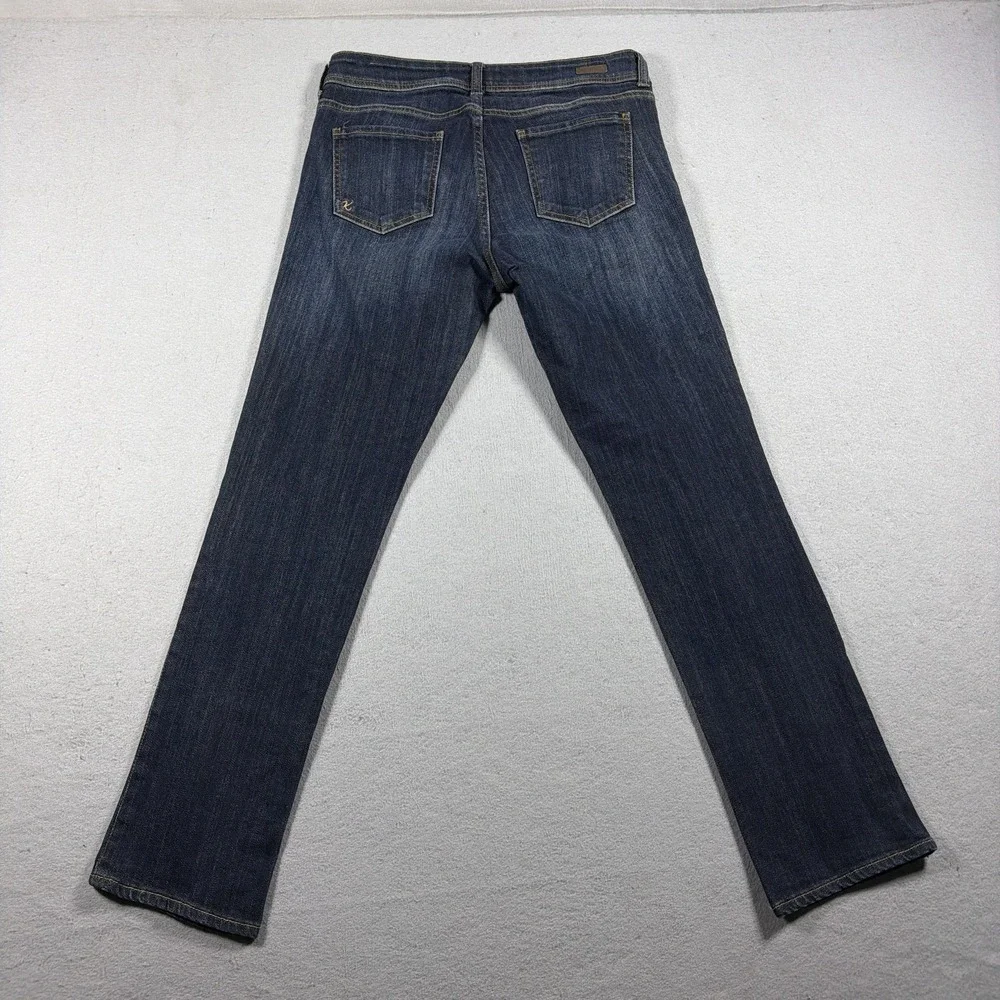 Kut From The Kloth Jeans Womens 8 Blue Cameron Straight Mid Rise Stretch Denim